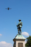 IMG 0555 Trowbridge war monument with Hercules flying past